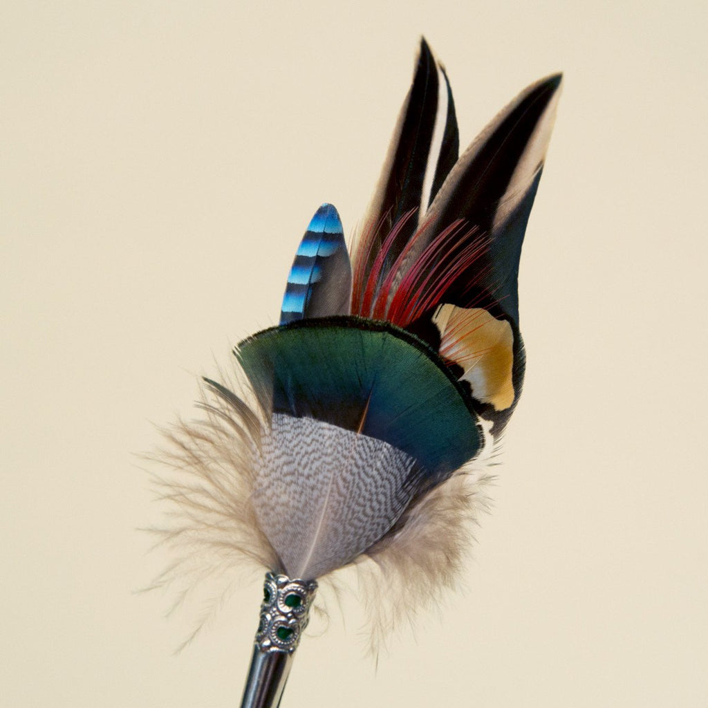 German Feather Pin, Assorted